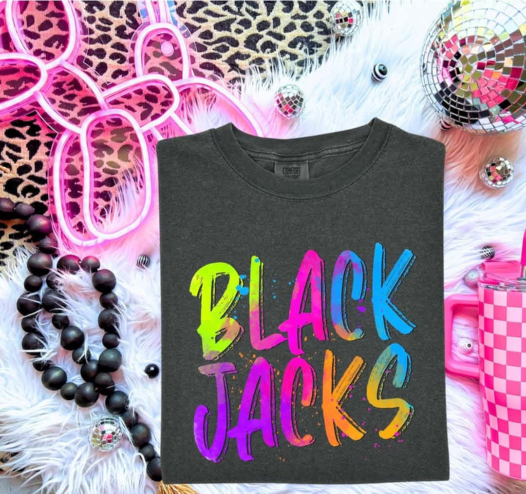 Blackjacks Neon Splatter (S&G) 99969 DTF transfer