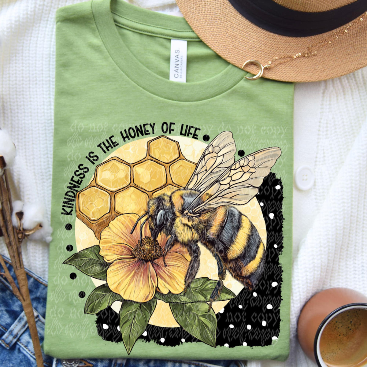Kindness is the honey of life (TTD) 93324 DTF transfer