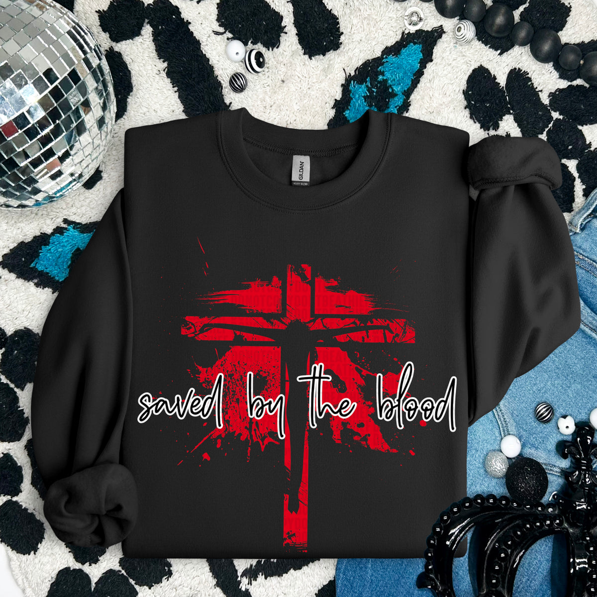 Saved by the blood 91595 DTF transfer