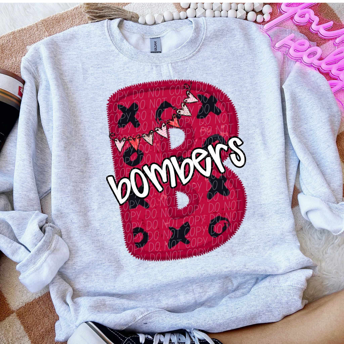 B bombers valentine (CITY) 77907 DTF transfer