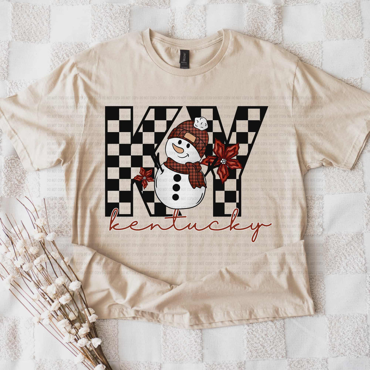 Kentucky snowman checker (REVEL) DTF Transfer