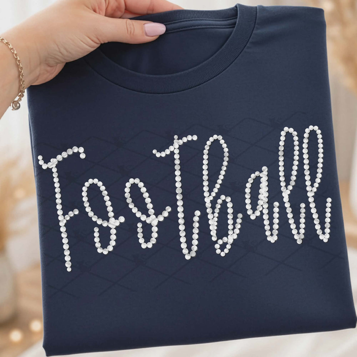Football faux beads (TTD) DTF Transfer