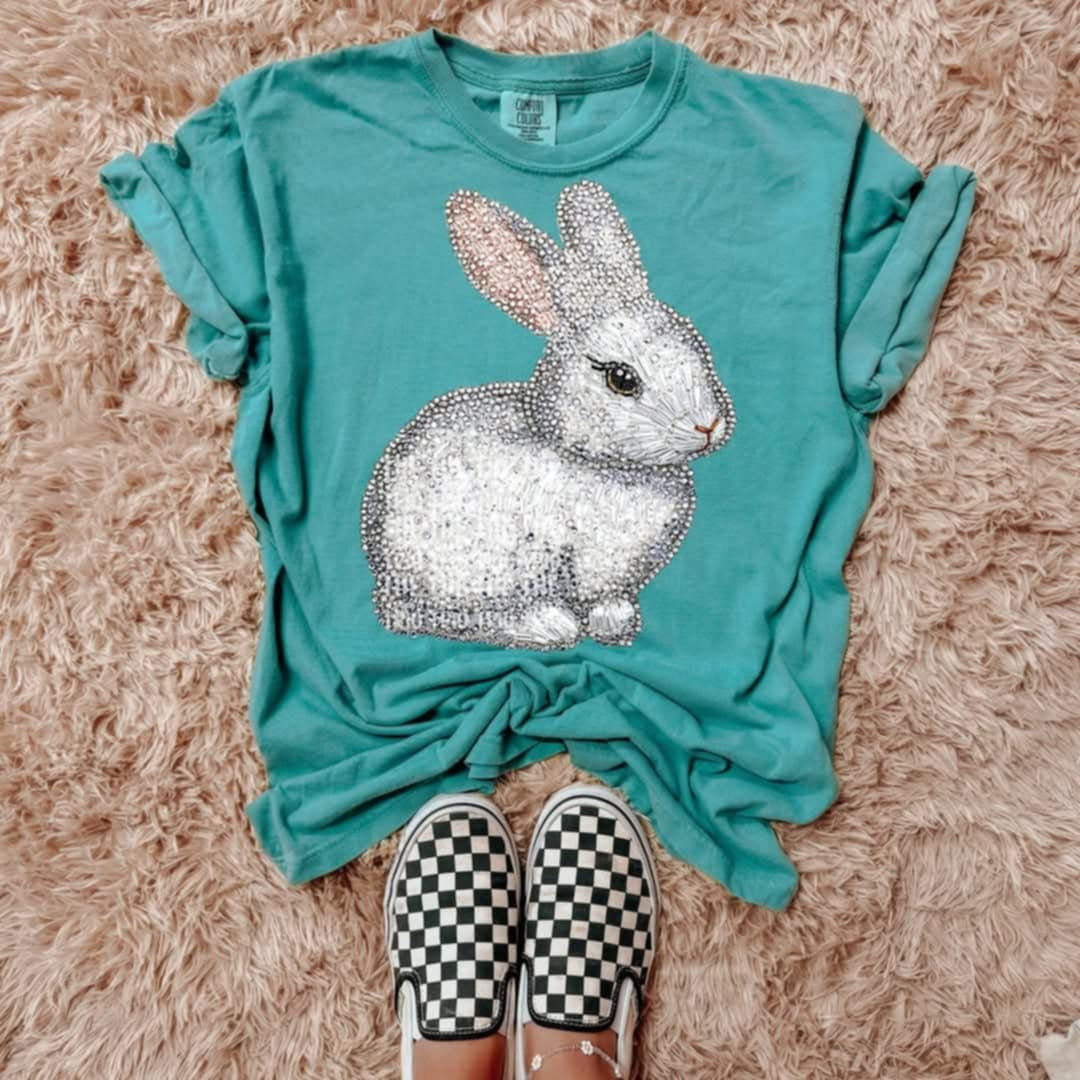 Rhinestone bunny (Classy) 95285 DTF transfer