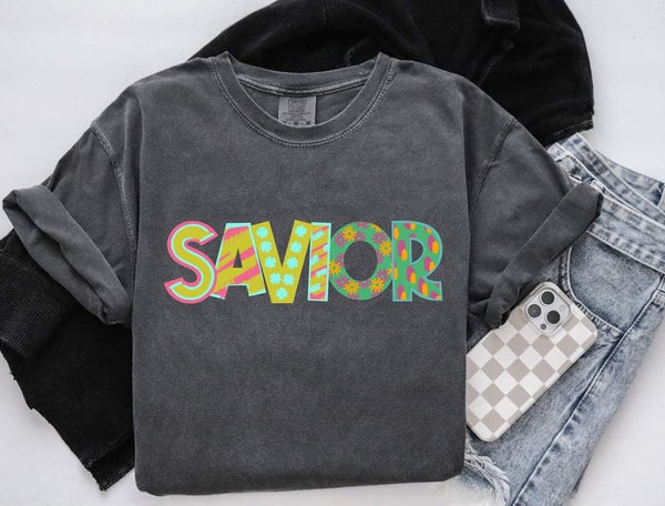 Savior patterned font (S&G) 60396 DTF transfer