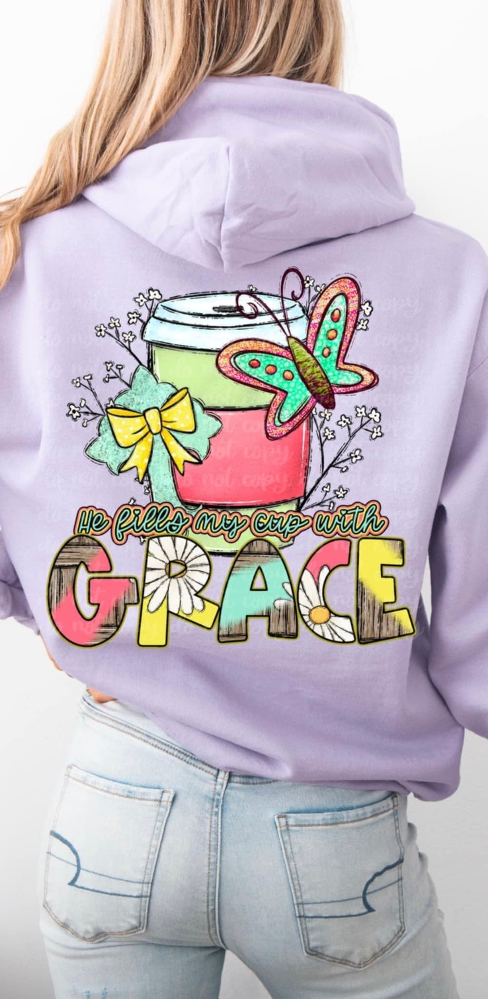 He fills my cup with grace 90029 DTF transfer
