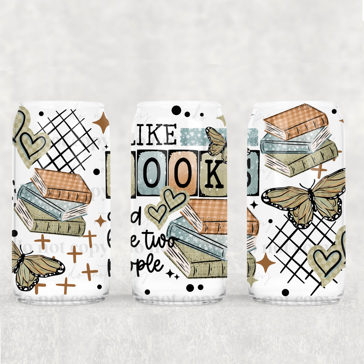 I like books and two people (CSC) UV DTF WRAP
