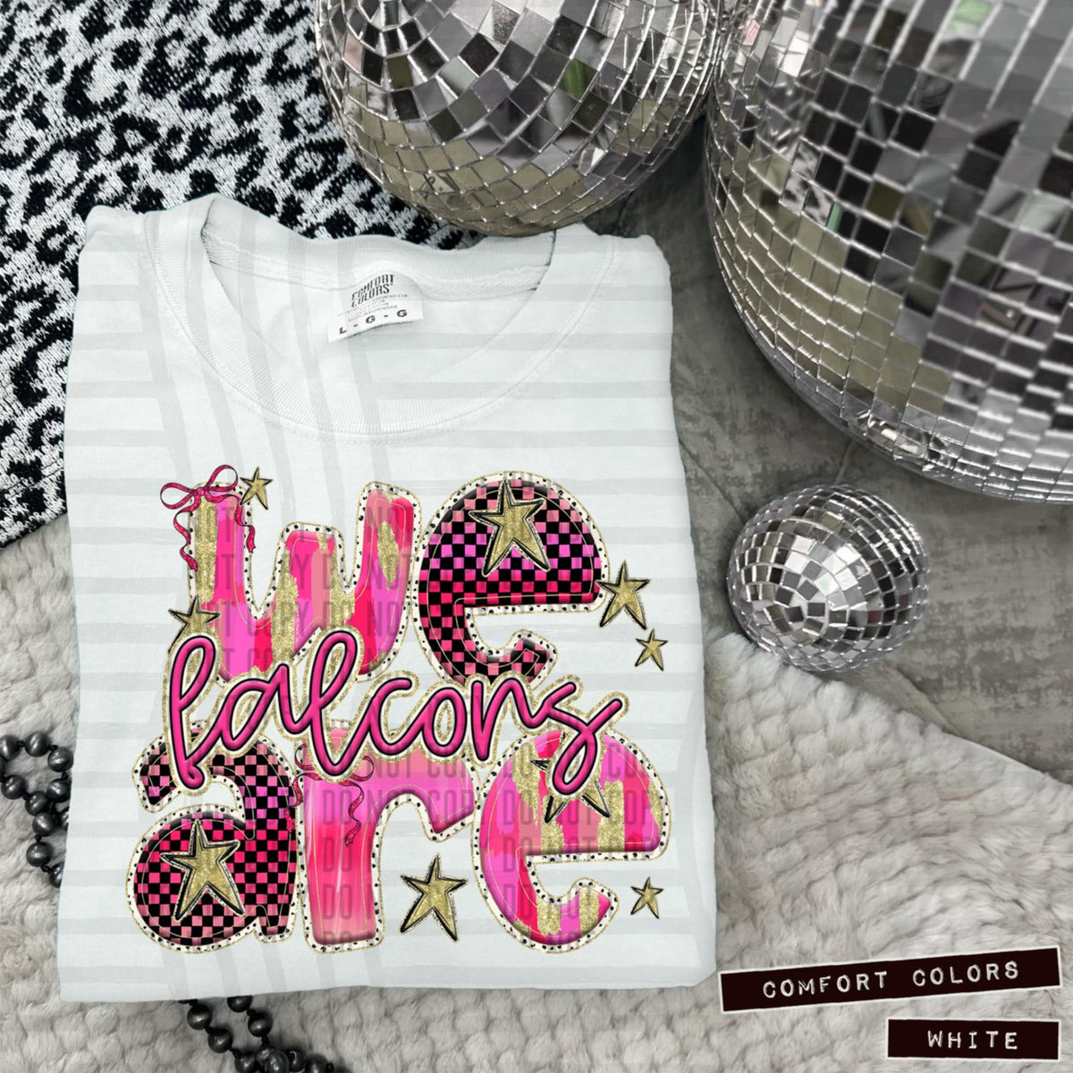 We are falcons pink (Caplinger) 100935 DTF transfer