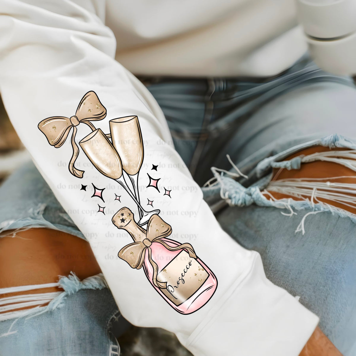 Full of holiday spirit sleeve (CSC) 60717 DTF transfer