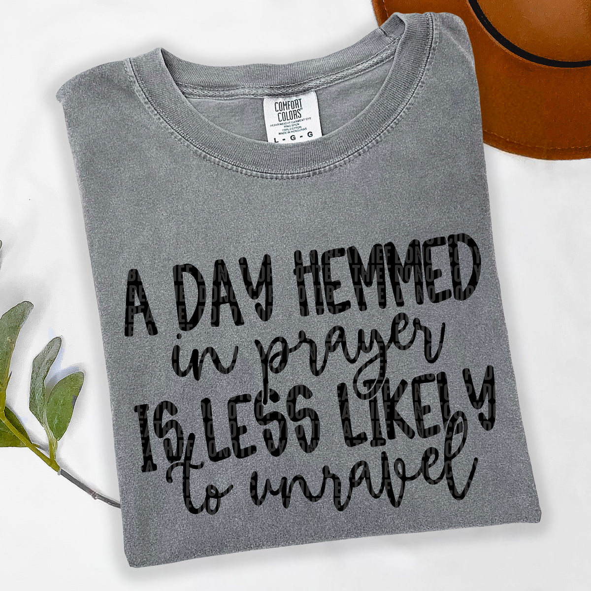 A day hemmed in prayer is less likely to unravel BLACK (SDD) 106993 DTF transfer