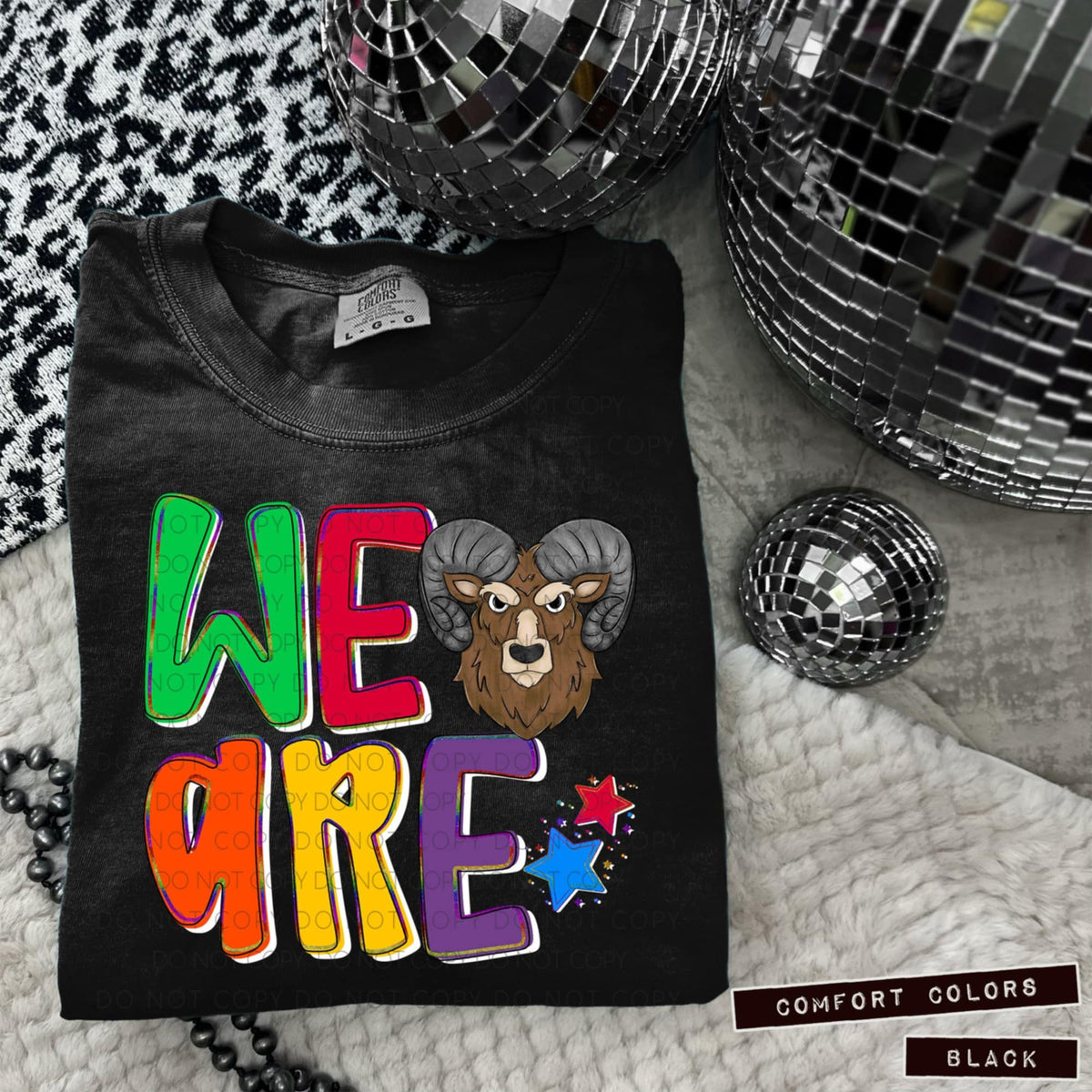 We are rams brown (Caplinger) 100690 DTF transfer