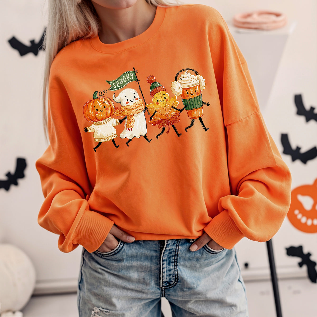 Spooky fall charcaters Sunday Special DTF transfer