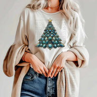 Turquoise christmas tree starlight 56261 DTF transfer