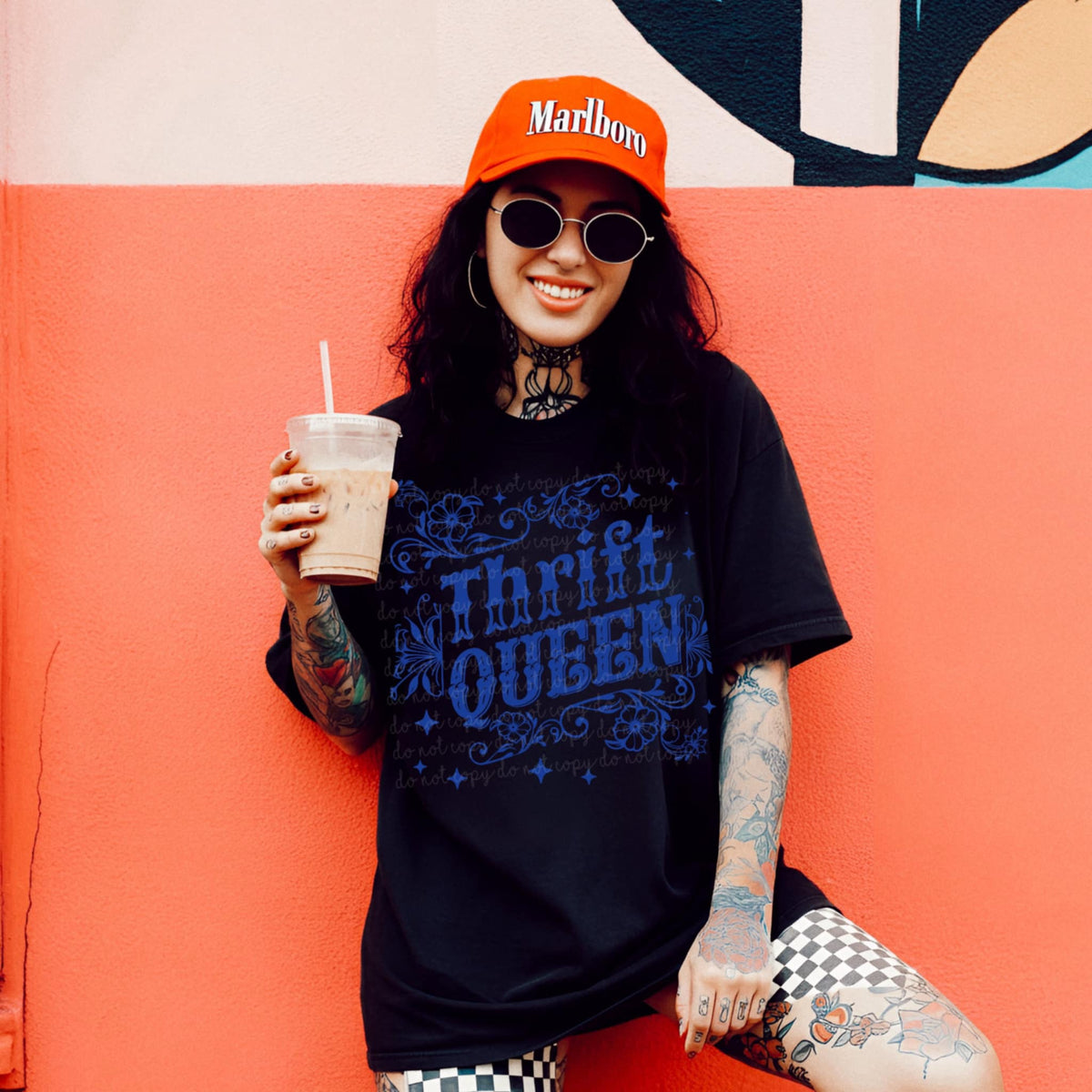 Thrift queen BLUE (MMD) 85243 DTF transfer