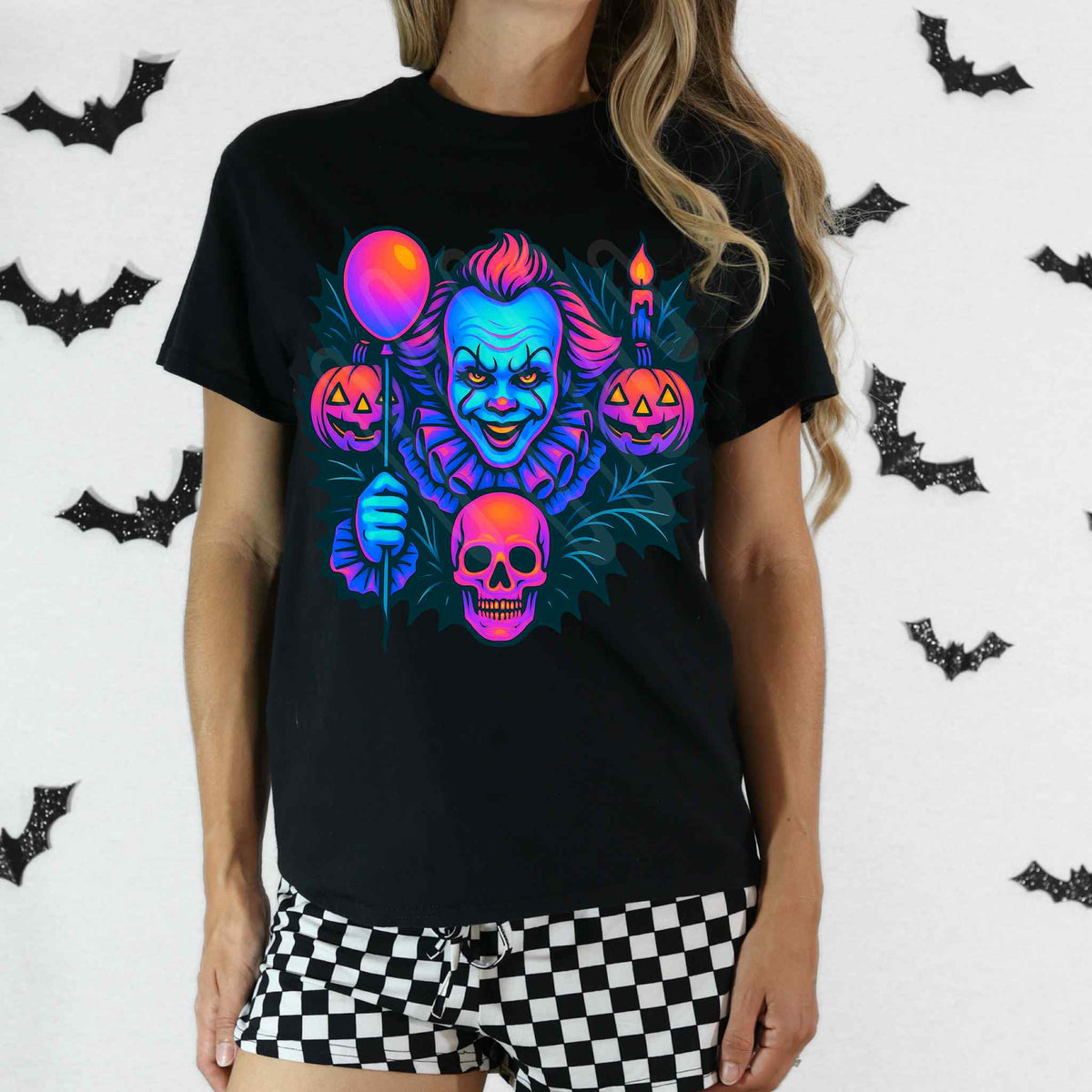 Clown NEON EXCLUSIVE DTF transfer