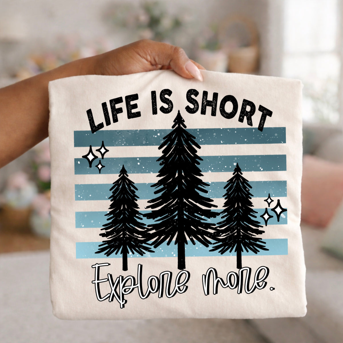 Explore more trees (black) (CSC) DTF Transfer