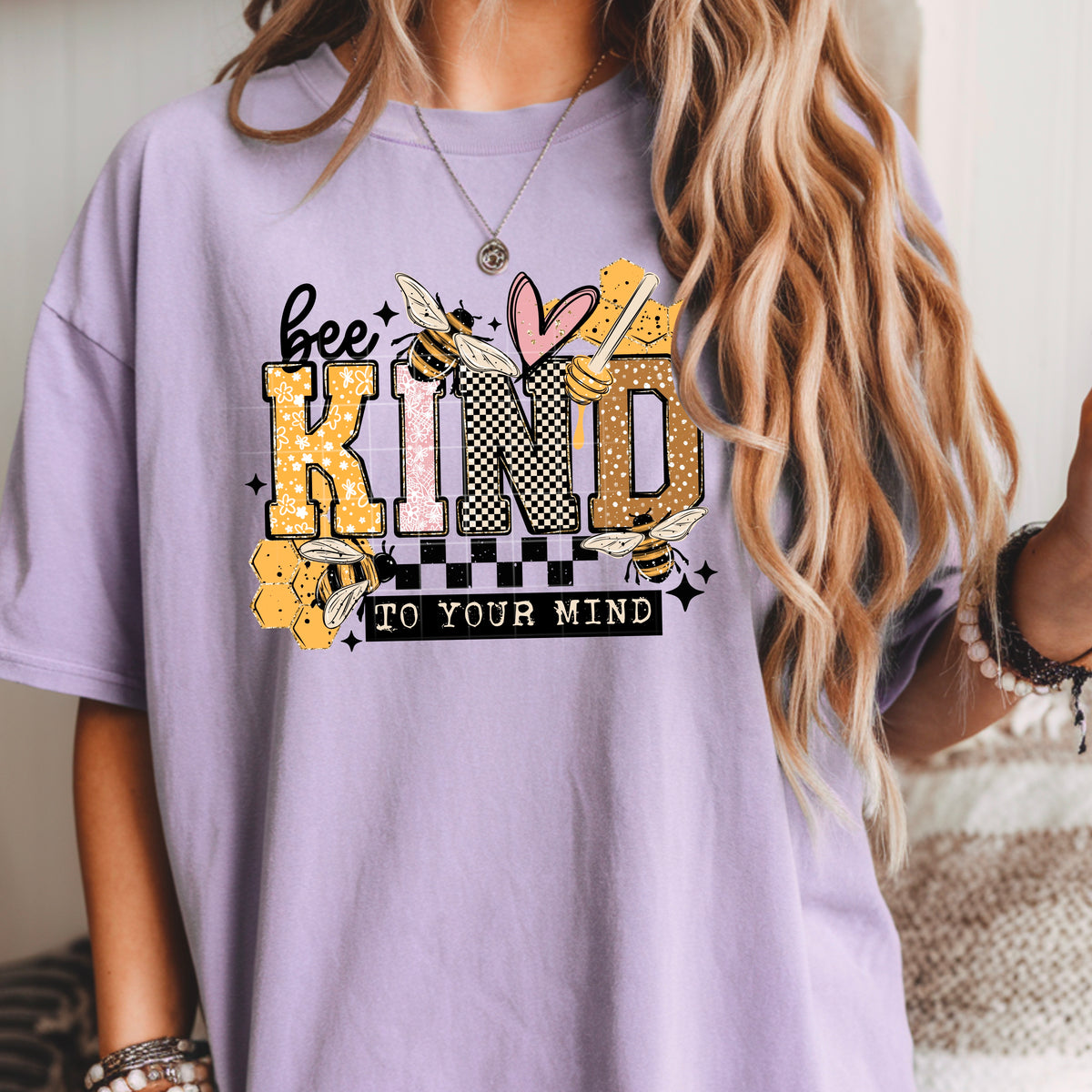 Bee kind to your mind Sunday special DTF transfer