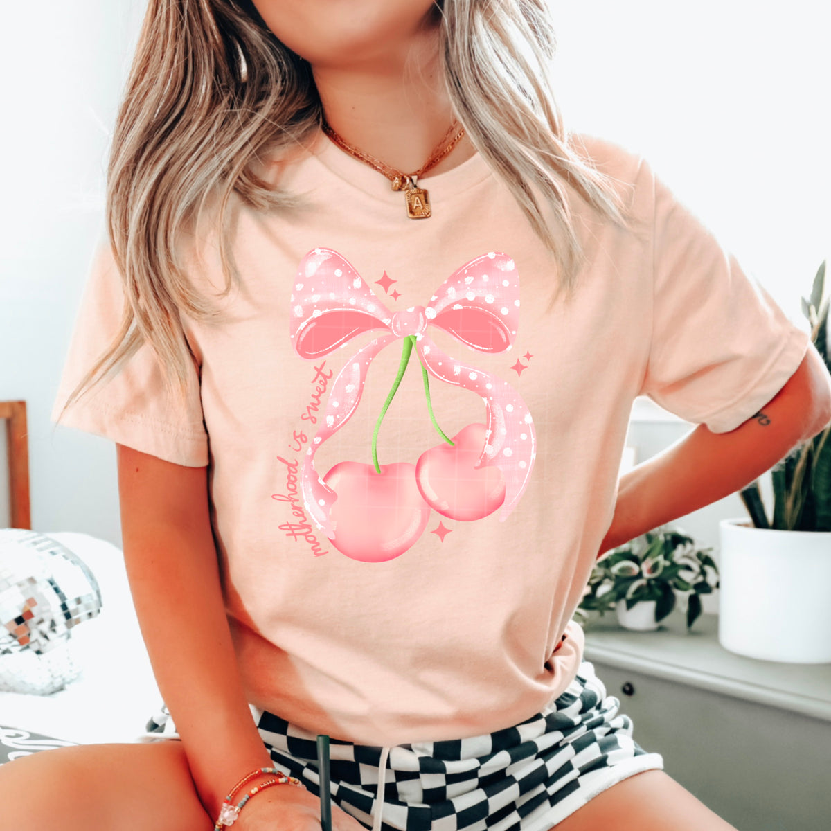 Motherhood is sweet Cherries CSC DTF Transfer