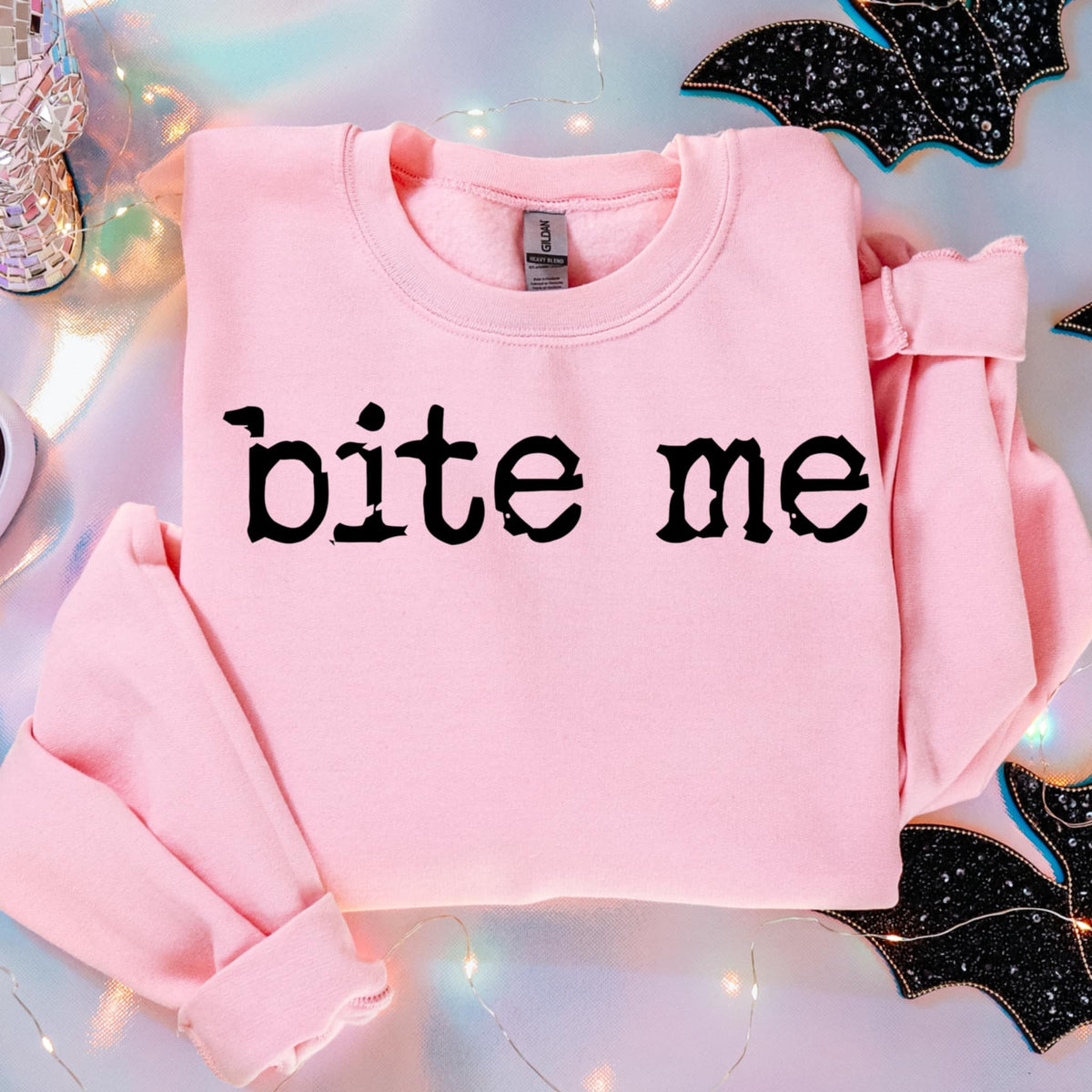 Bite Me black font (abd) DTF transfer