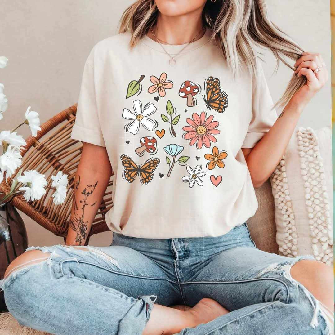 Spring collage (CSC) 84601 DTF transfer