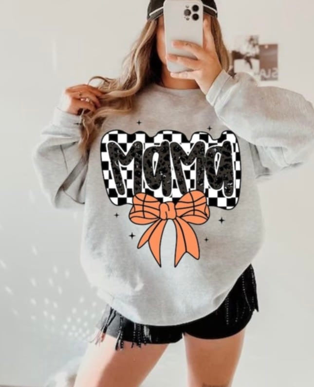 Mama basketball bow 87786 DTF transfer