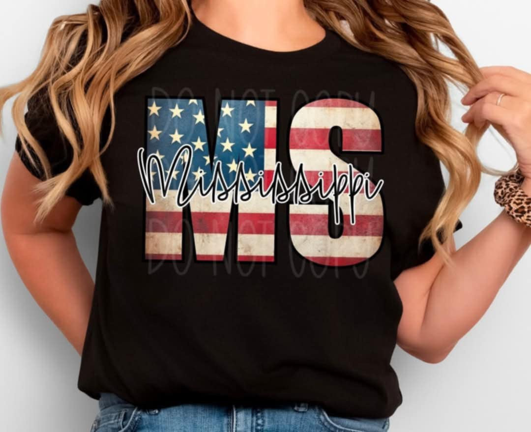 Patriotic States Initials