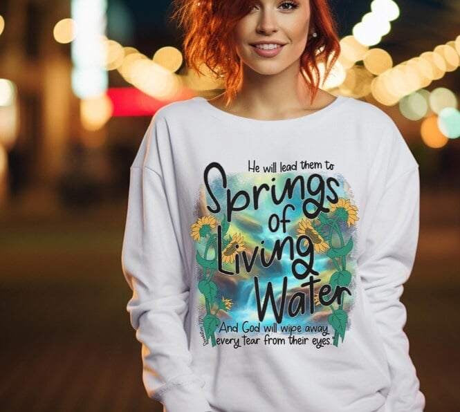He lead them to springs of living water 64296 DTF transfer
