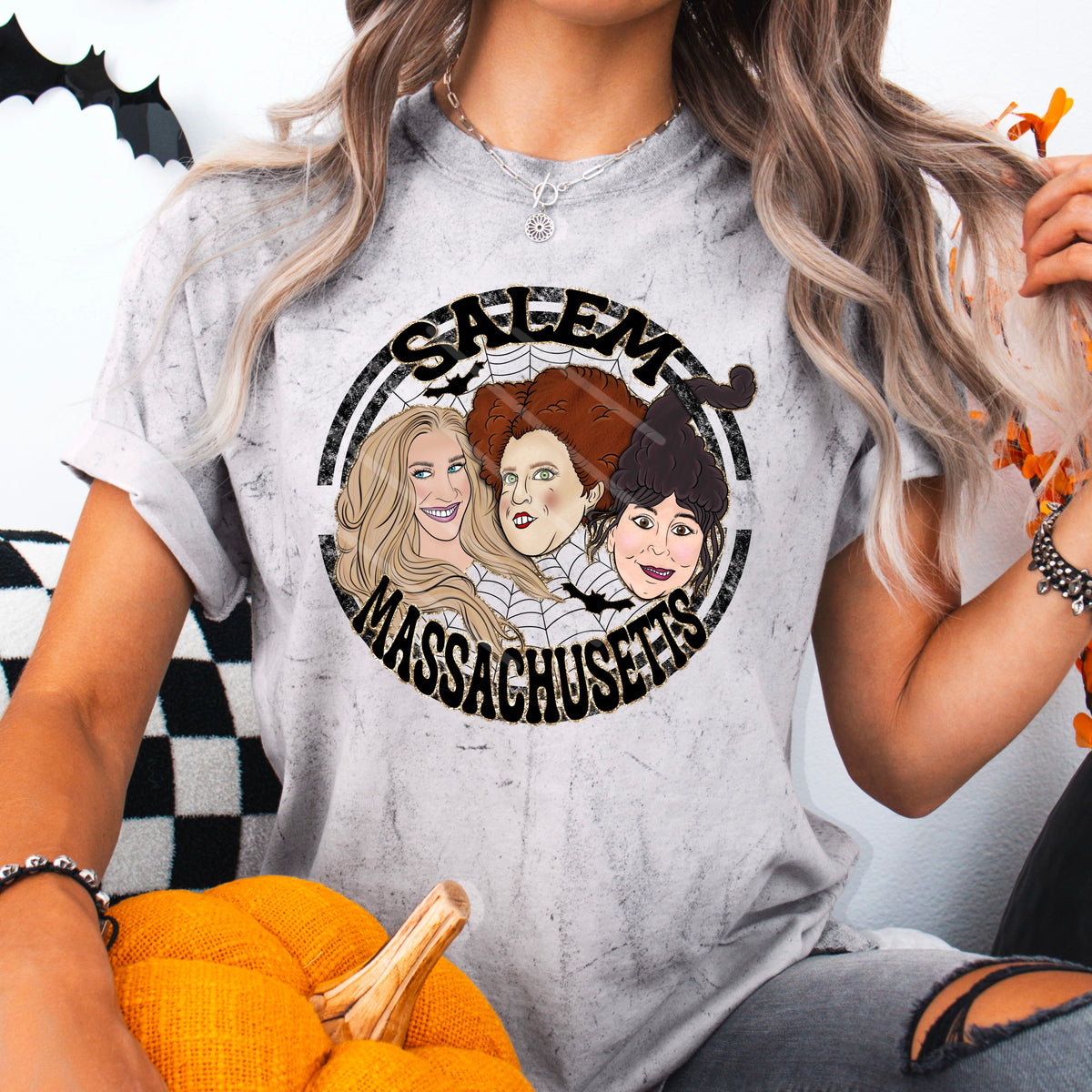 Salem Witches Circle (chaos) 110233 DTF transfer