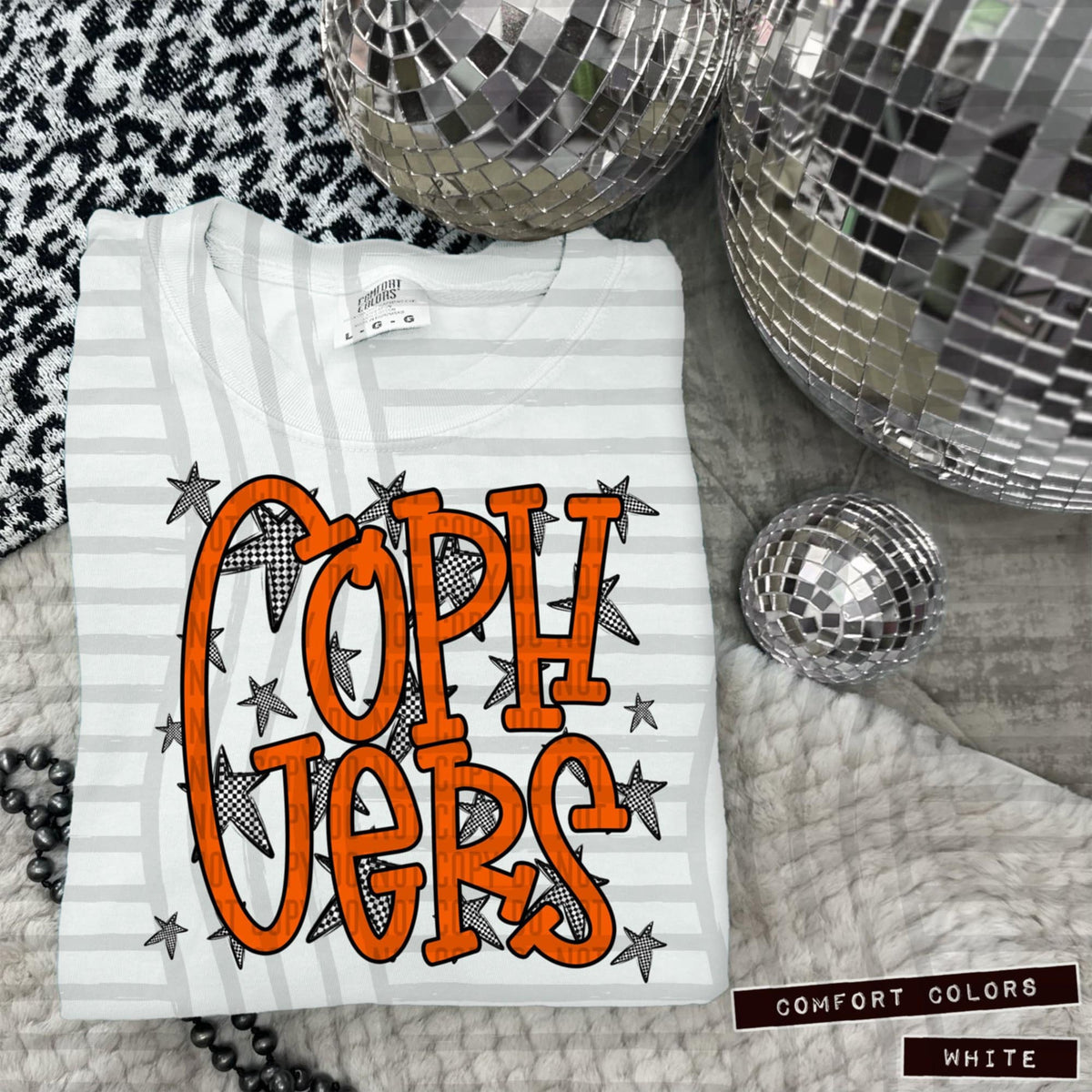 Orange Staggered Mascots (Caplinger)