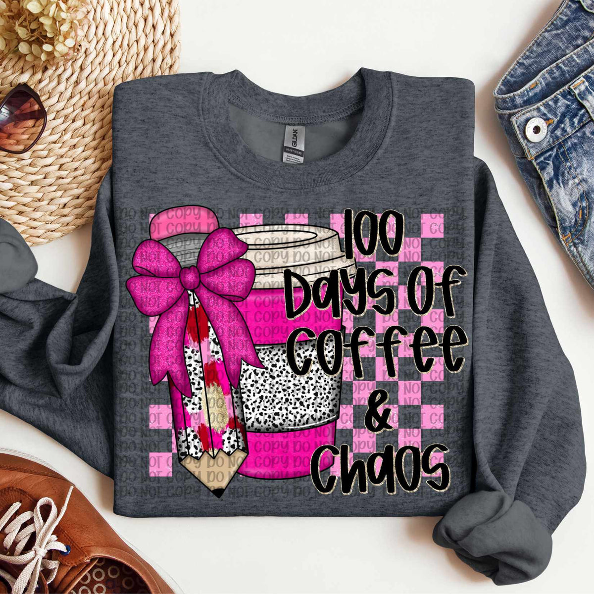 100 days of coffee & chaos (VP) 80737 DTF transfer