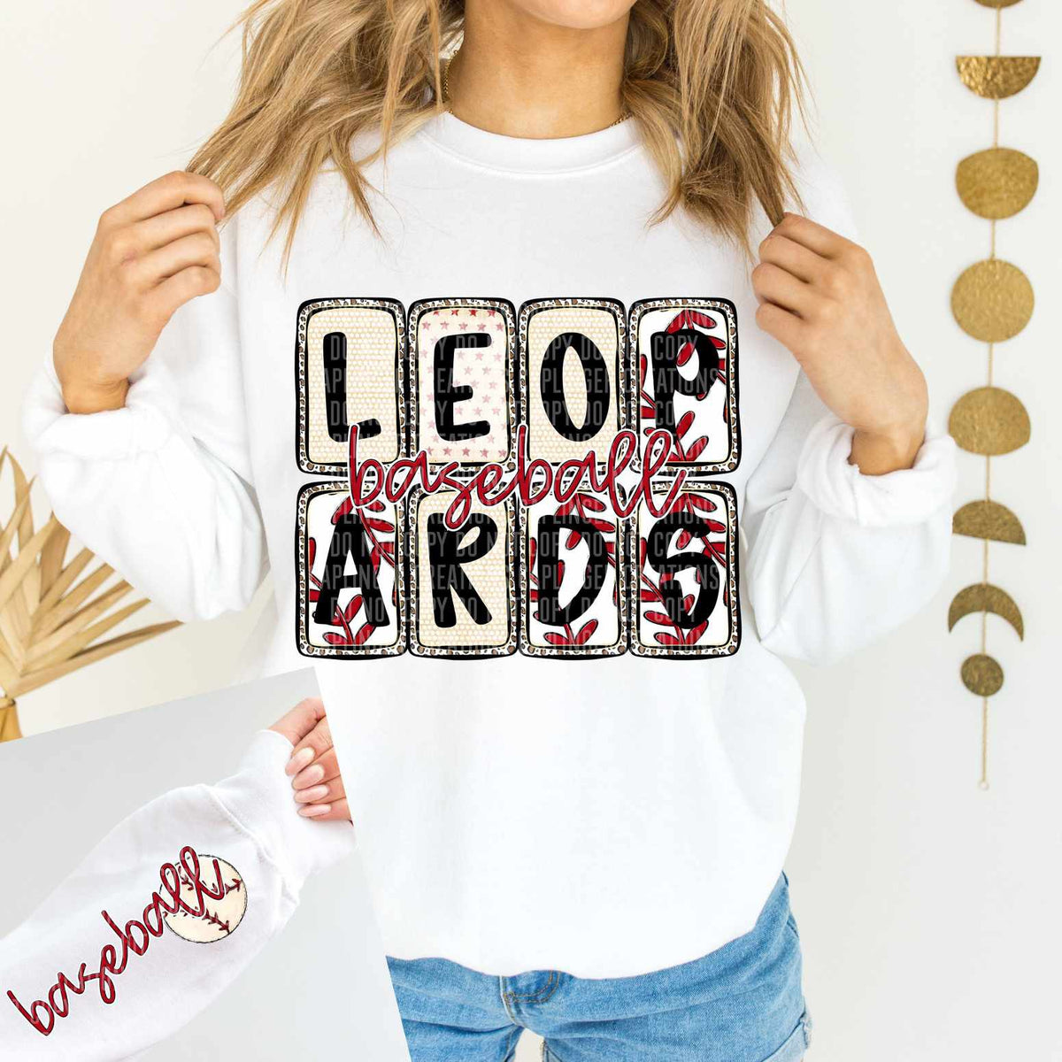 Leopards Baseball FRONT (caplinger) 82618 DTF transfer