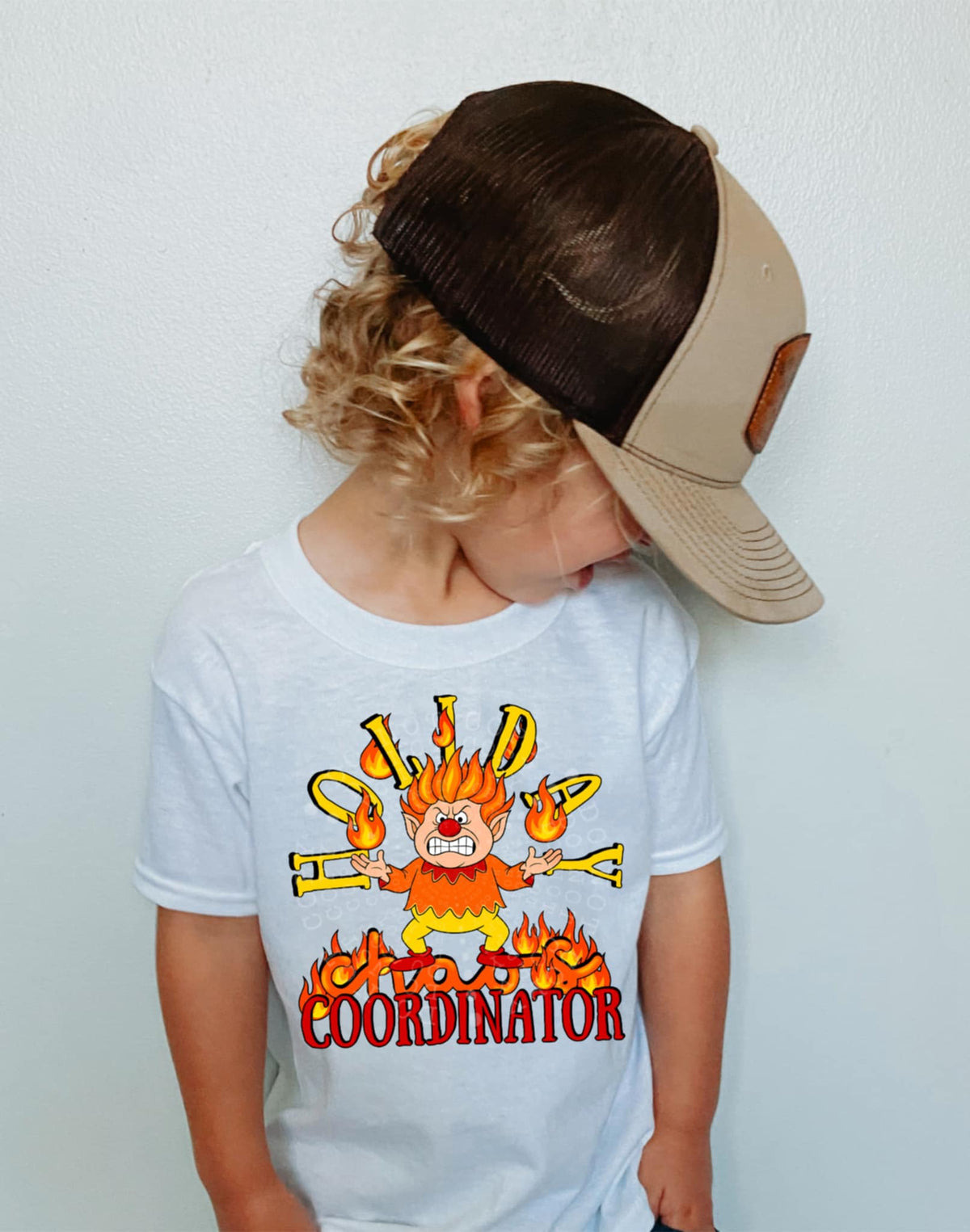 Holiday Class Coordinator flames DTF transfer