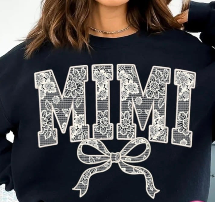 Mimi white lace 87771 DTF transfer
