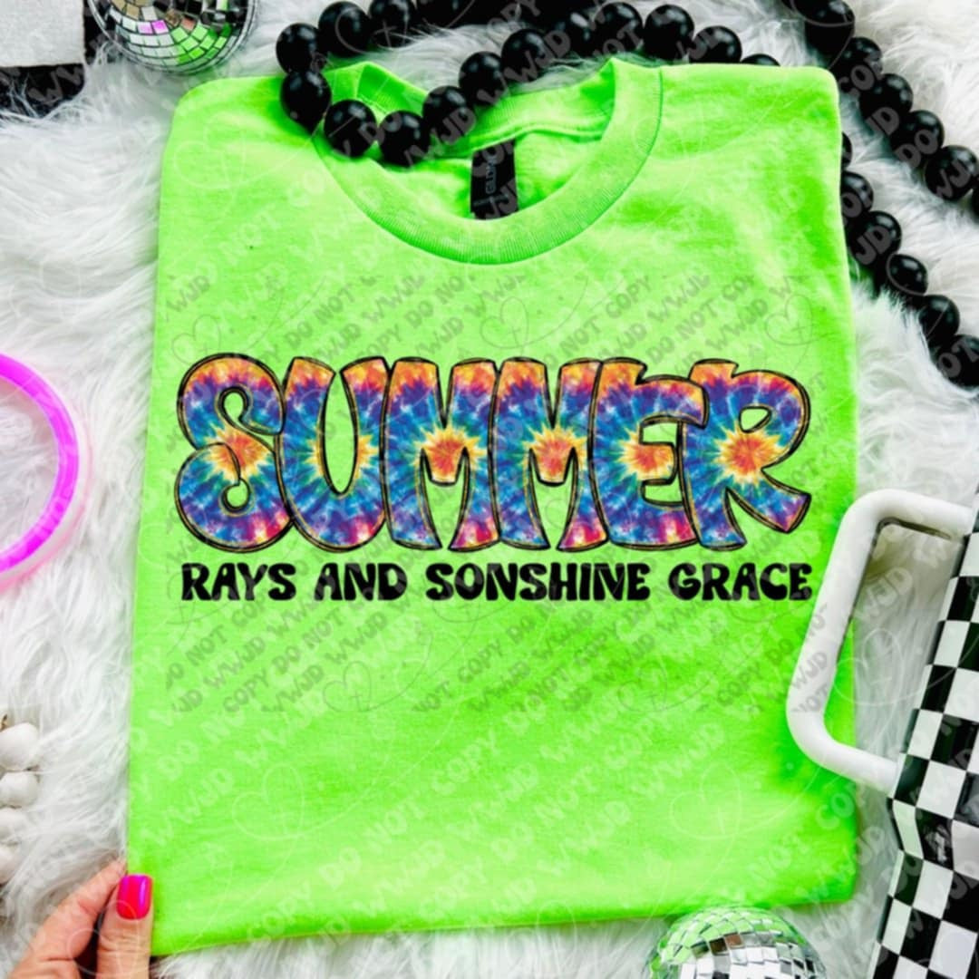 Summer rays and sunshine grave 106111 DTF transfer