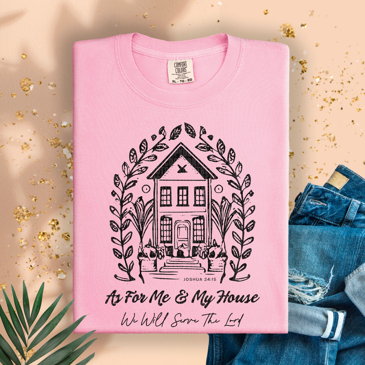 As for me & my home we will serve the lord 94912 DTF transfer