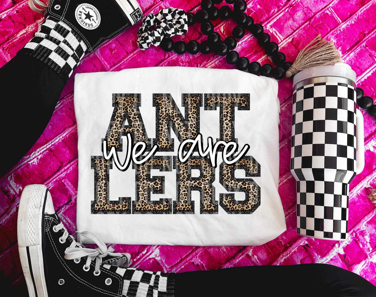 We are antlers leopard filled (caplinger) 70950 DTF transfer
