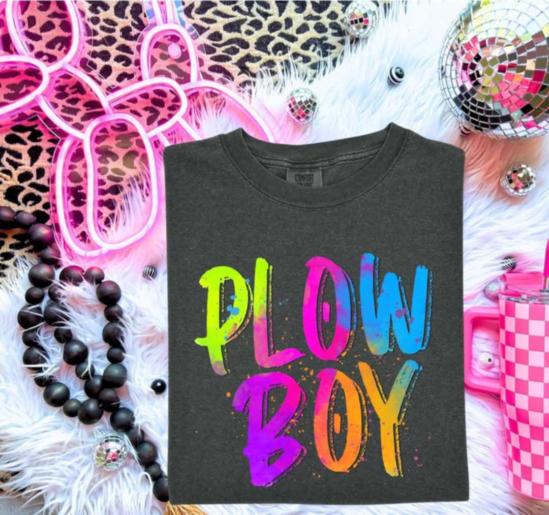 Plowboy Neon Splatter (S&G) 99990 DTF transfer