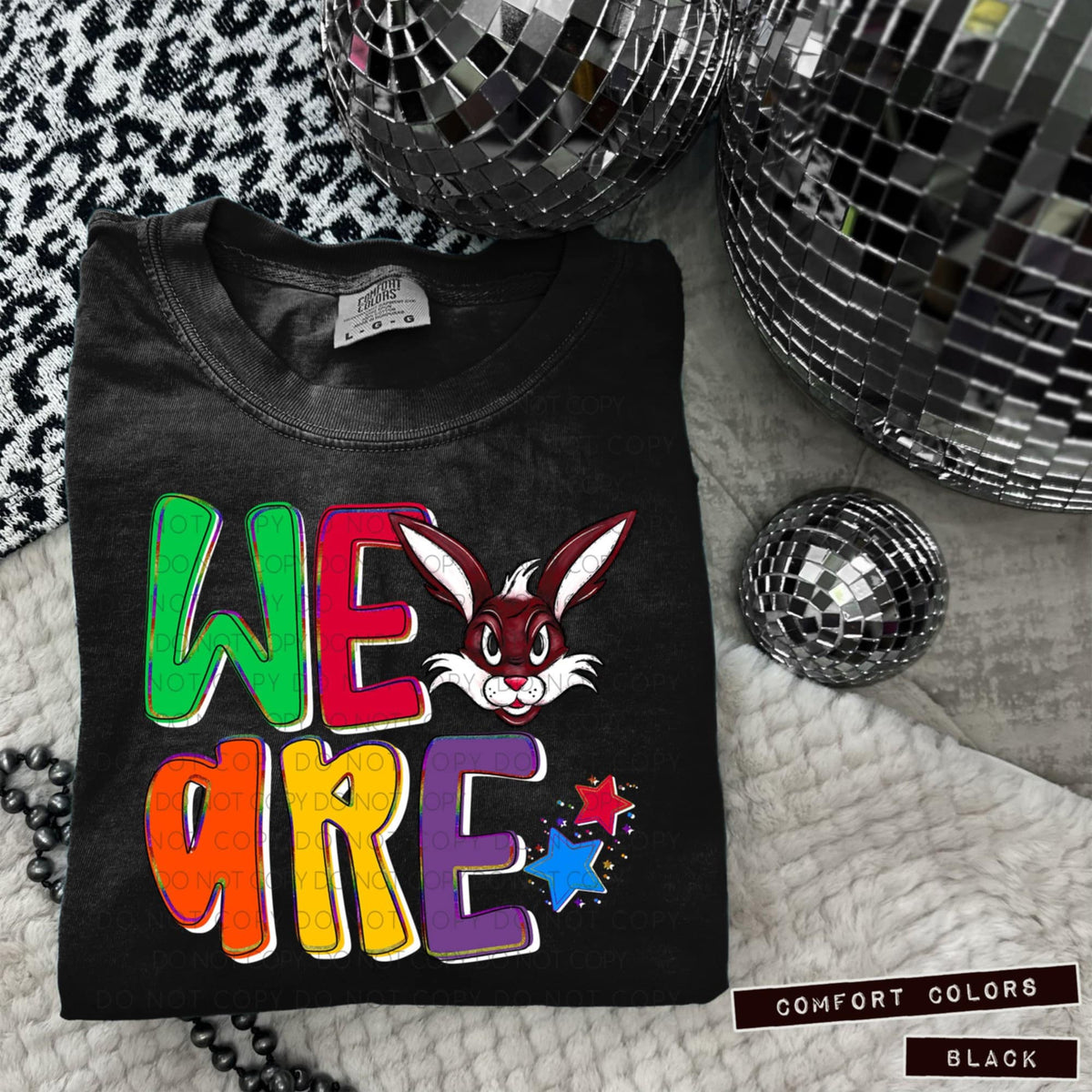 We are jackrabbits maroon (Caplinger) 100803 DTF transfer