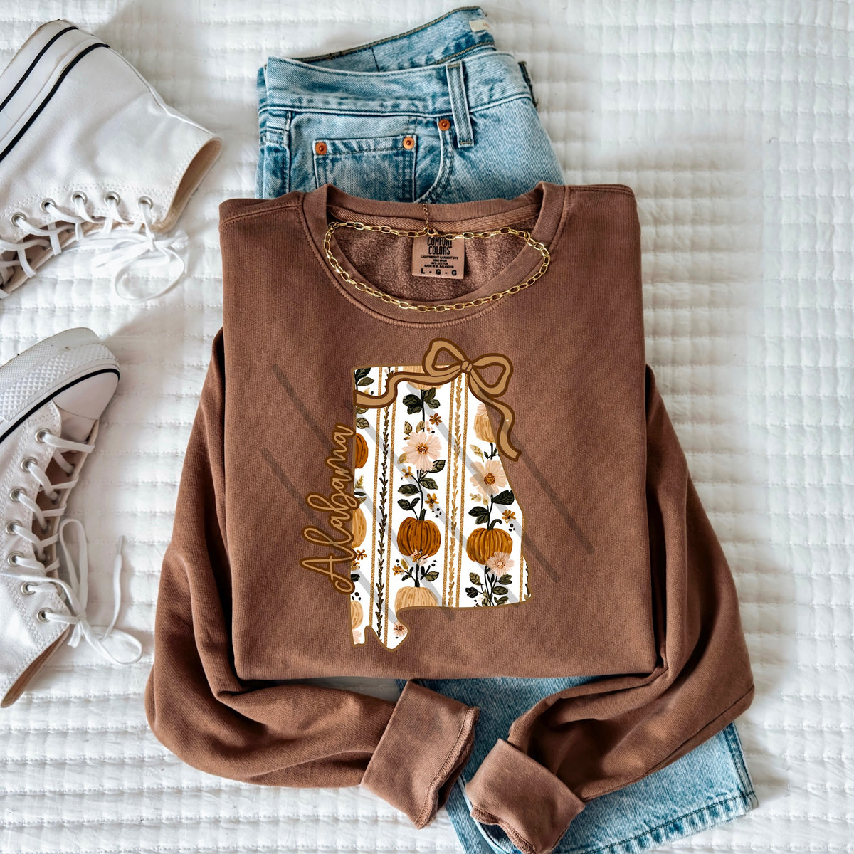 Alabama fall pumpkin state (MZ) 113563 DTF Transfer