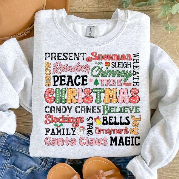 Christmas subway colorful 62264 DTF transfer