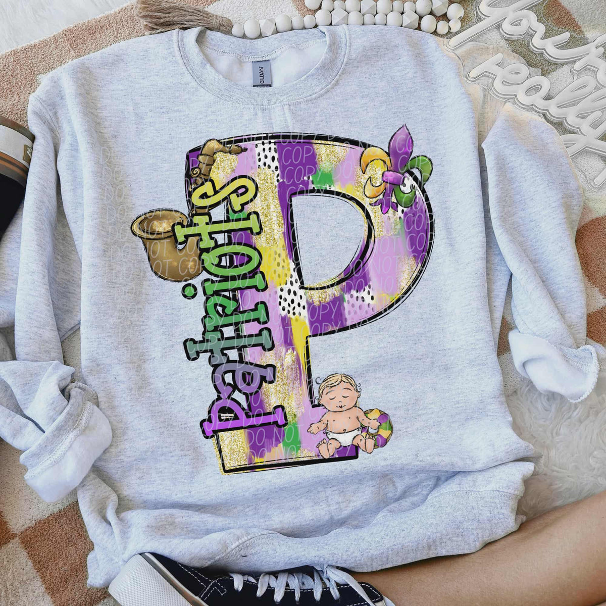 Patriots Mardi Gras (city) DTF Transfer