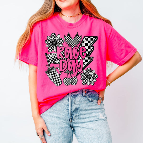 Race day checkered (SDD) 95654 DTF transfer