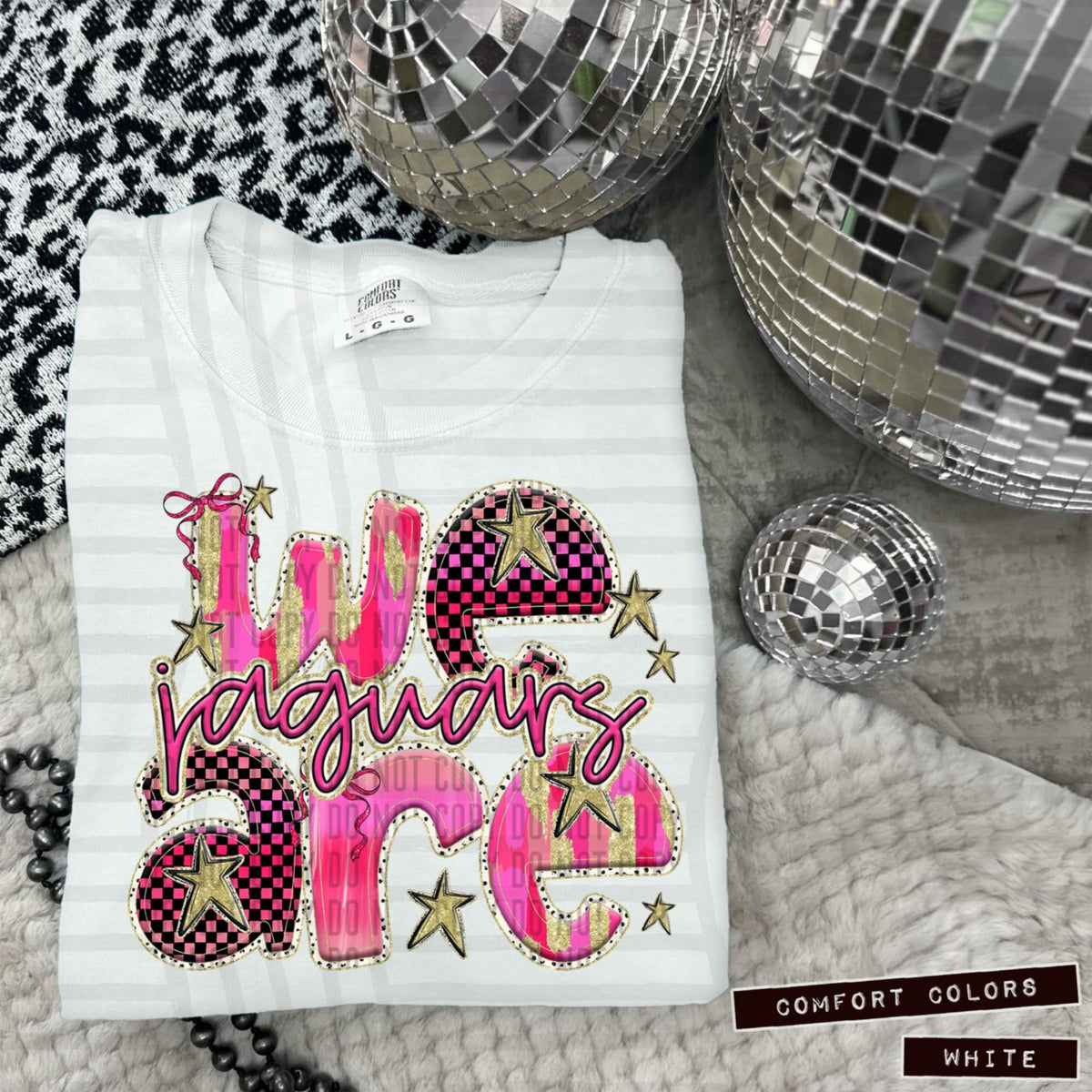We are jaguars pink (Caplinger) 100904 DTF transfer
