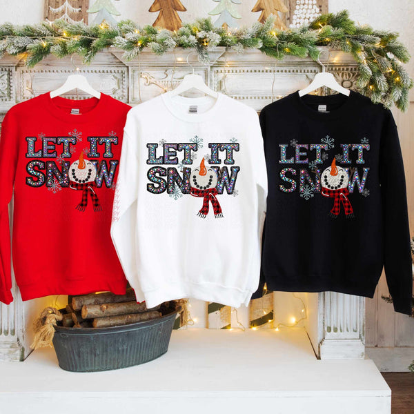 Let it snow snowman no hat (CITY) 62041 DTF transfer