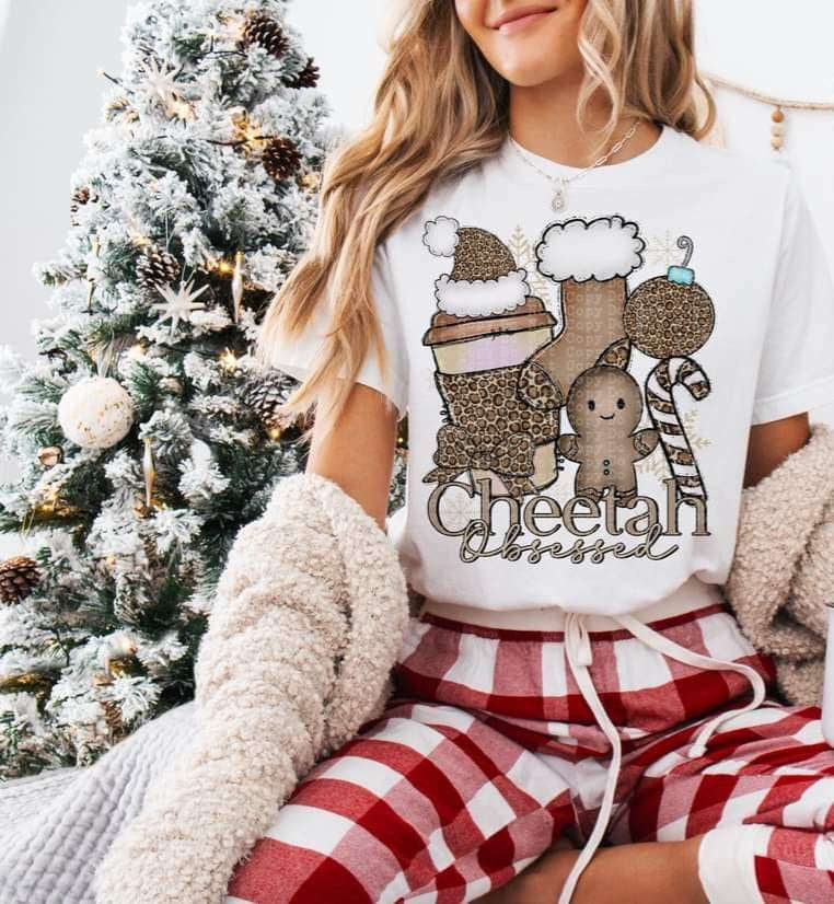 Cheetah obsessed 67775 DTF transfer