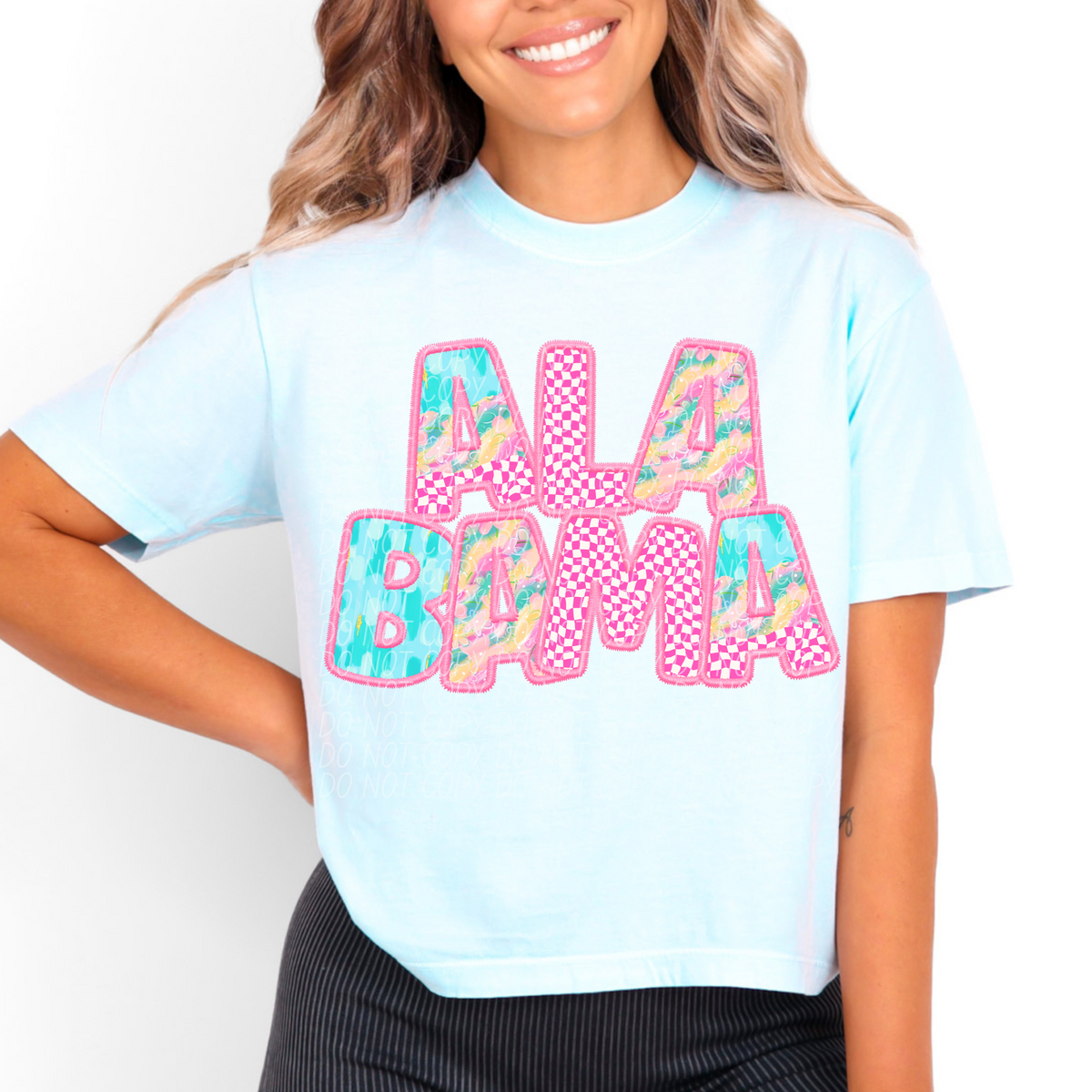 Alabama spring checkered (CITY) DTF transfer