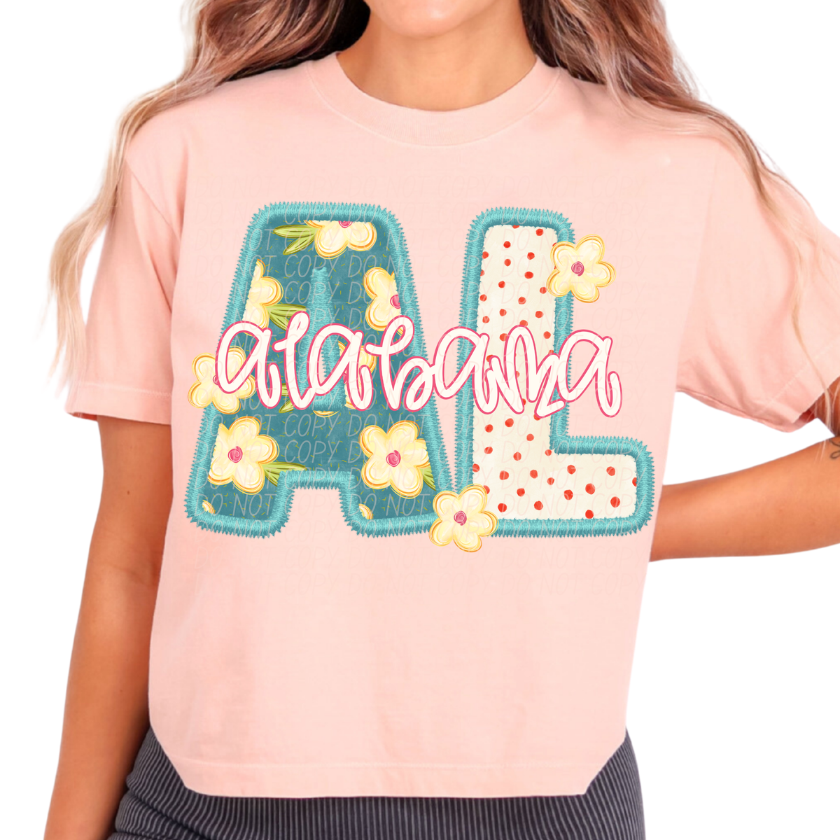 Alabama retro floral (City) DTF Transfer