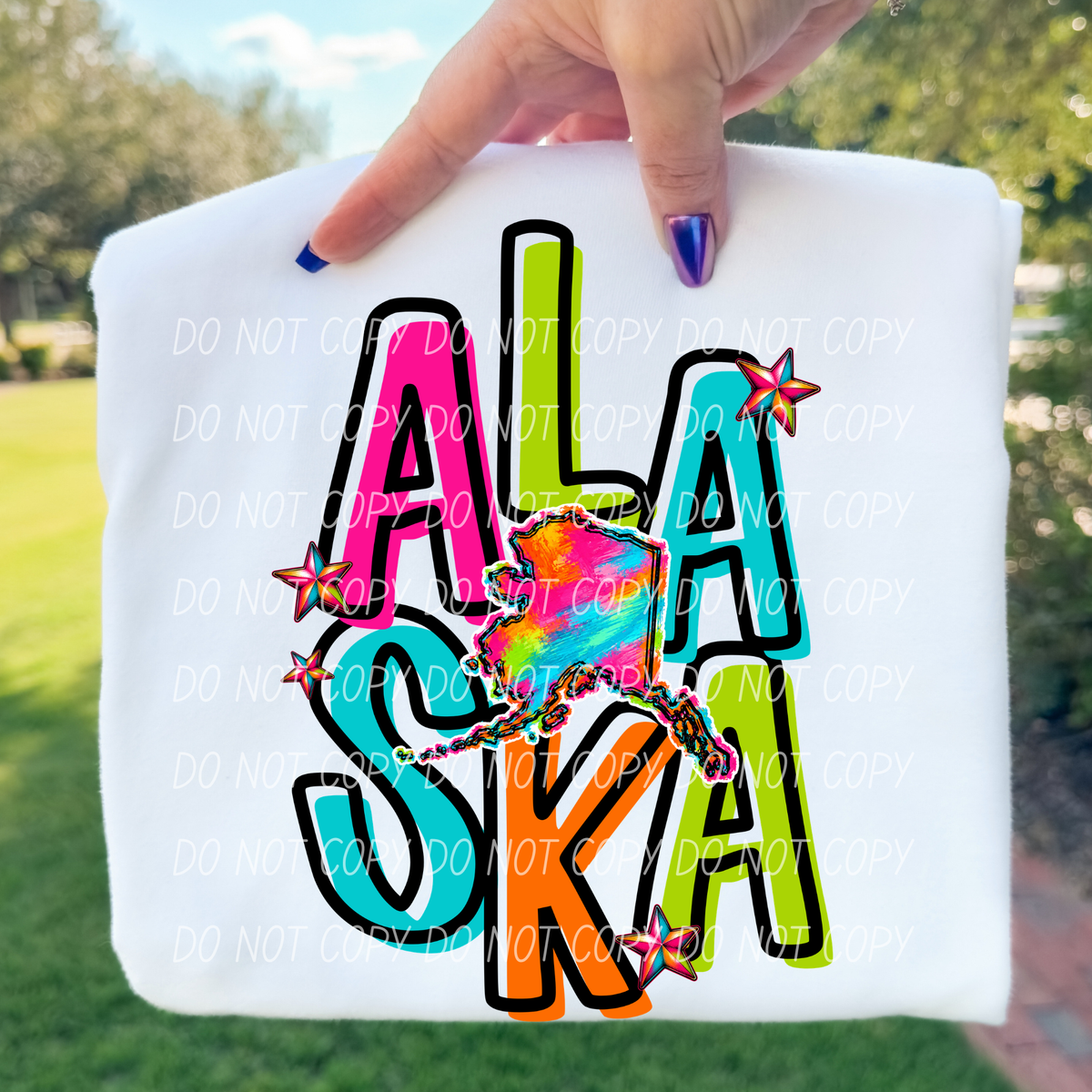 Alaska neon (City) DTF Transfer