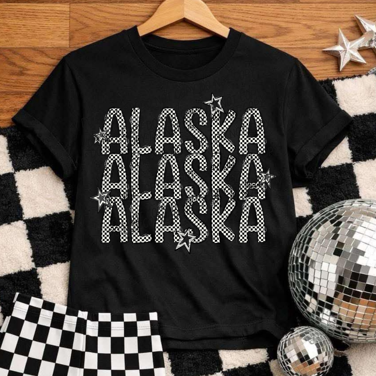 Alaska checker star (City) DTF Transfer