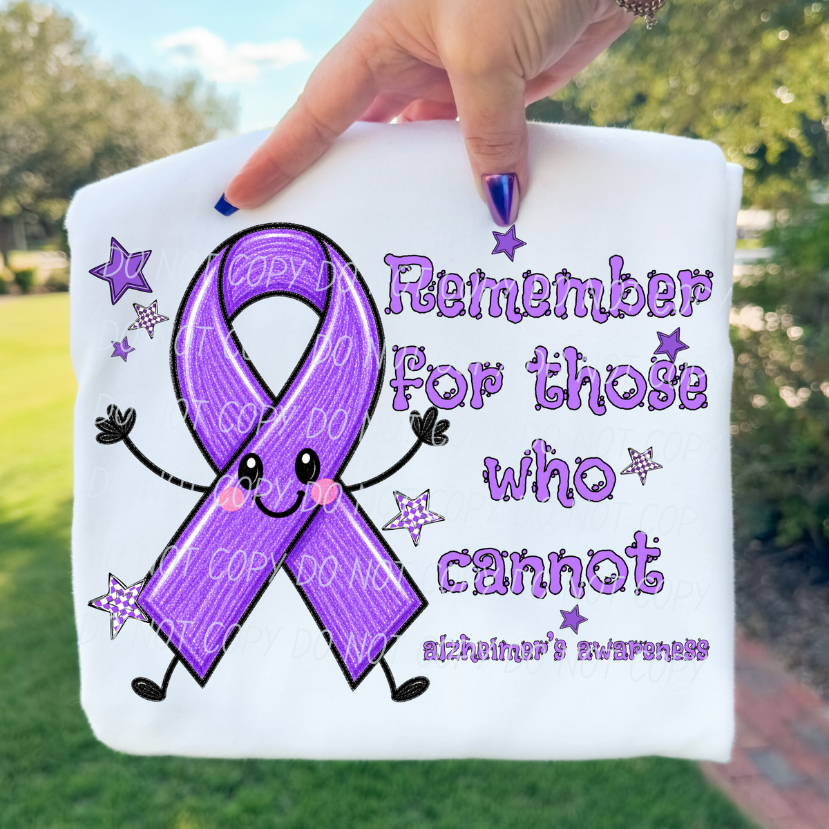 Remember for those who cannot-happy ribbon (CITY) DTF Transfer