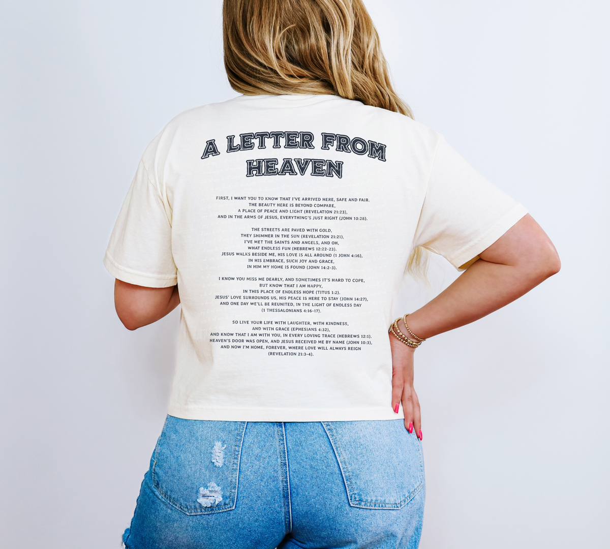 A Letter From Heaven Black 81095 DTF Transfer